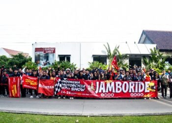 Ratusan Bikers Tumpah Ruah di Jamboride 2025, Hangatkan Jalan Menuju IMOS