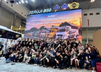 Kemeriahan Komunitas Canter Mania Mewarnai Booth Mitsubishi Fuso di GIIAS 2026